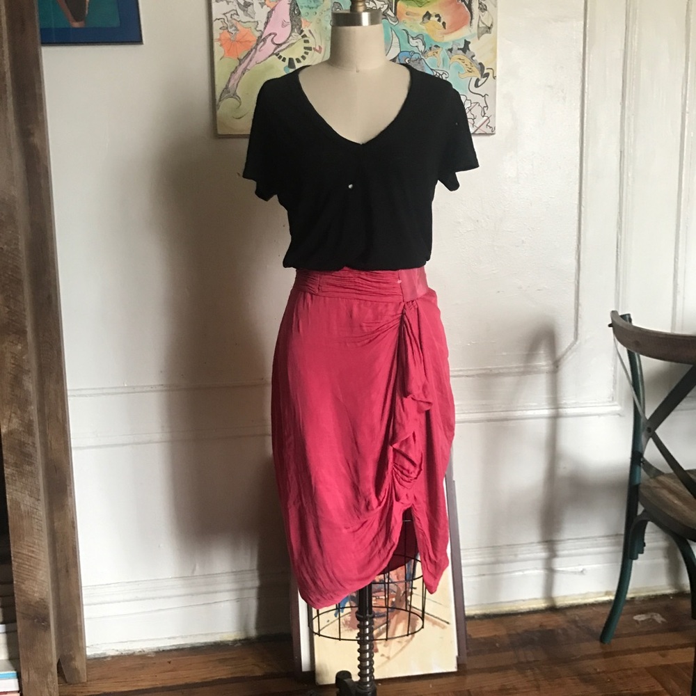 Gorgeous All Saints Hot Pink Skirt